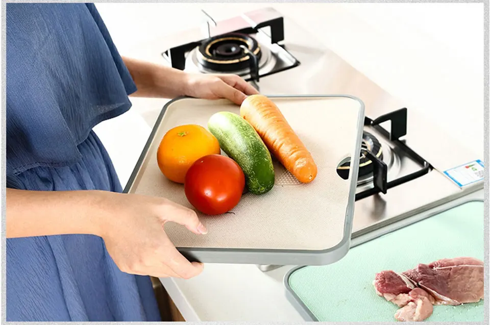 Wheat Straw Plastic Cutting Board Vegetable Meat Tools Kitchen Accessories Chopping Board Non-slip Frosted Kitchen Cutting Board