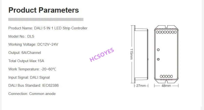 MILIGHT DL5 5 в 1 светодиодные ленты контроллер DALI DL-DOW25 25 Вт RGB+ CCT светодиодный светильник DL1 DP1 DP2 DP3 пульт дистанционного управления питания
