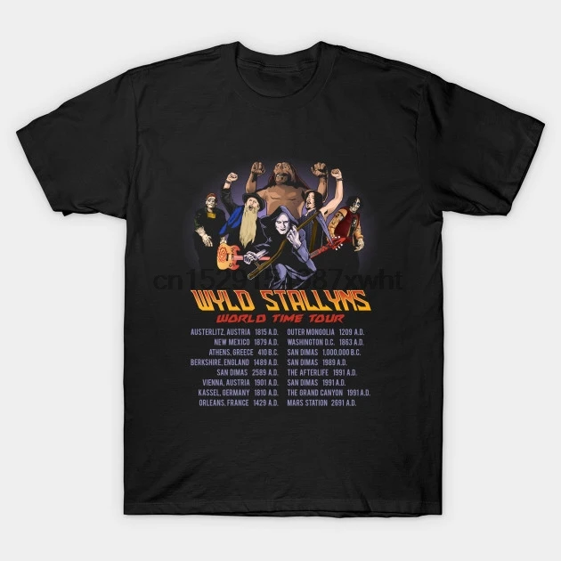 Мужская футболка Wyld Stallyns World Time Tour Футболка женская | одежда