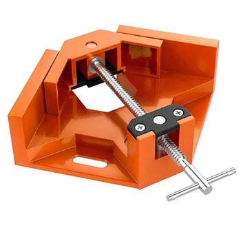 

Right Angle Clamp, Single Handle 90°Corner Clamp, Aluminum Alloy Right Angle Clip Clamp Tool Woodworking Photo Frame Vise Holder