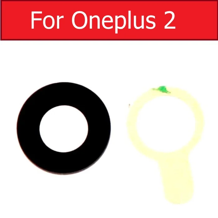 Задняя Камера из линза объектива из оптического стекла для Oneplus 1 2 5/5 t 3 t, 6 t, 7 Pro X задний стеклянный объектив камеры сзади большой телефон объектива камеры для ремонта - Цвет: Two
