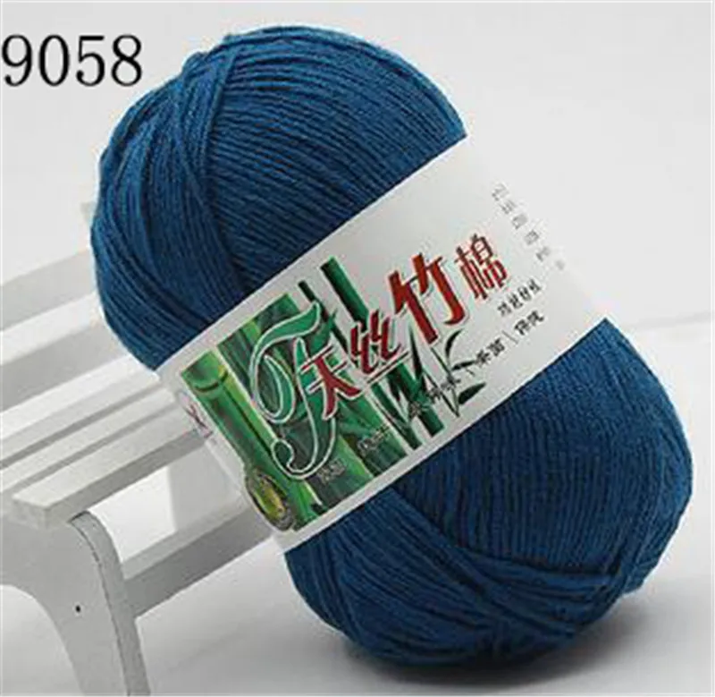 a9058 1pc=50g Natural Bamboo Cotton Yarn Soft crochet yarn sale Crochet for knitting Wool Children Hand Knitting DIY Thread C2MX0012 - Цвет: a9058
