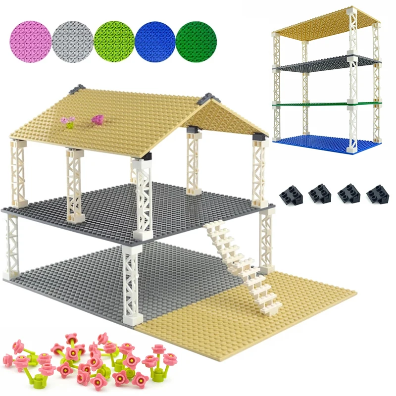 Double sided Base Plate 32*32  32*16 Dots Classic Small Bricks Baseplates Building Blocks Compatible all brand Construction Toys