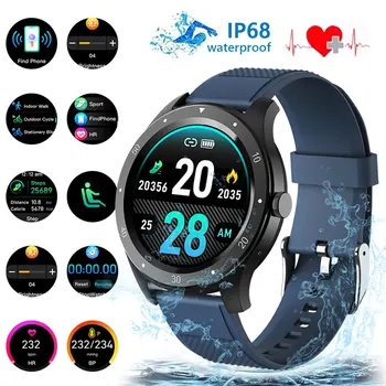 

Waterproof Smart Watch Sport Tracker WhatsAppMultifunctional Smart Bluetooth Watch IP68 Heart Rate Monitor for IOS/Andriod