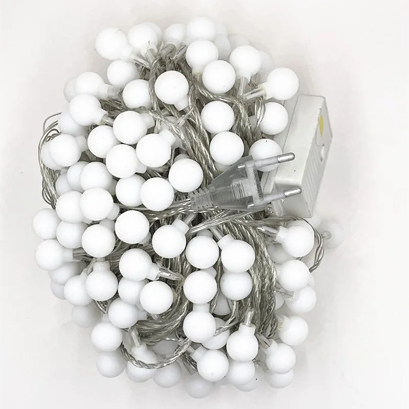 10M 100 Ball Multicolor Christmas LED String Lights 110V 220V IP44 Outdoor Wedding Party Holiday Decoration Lights Luces