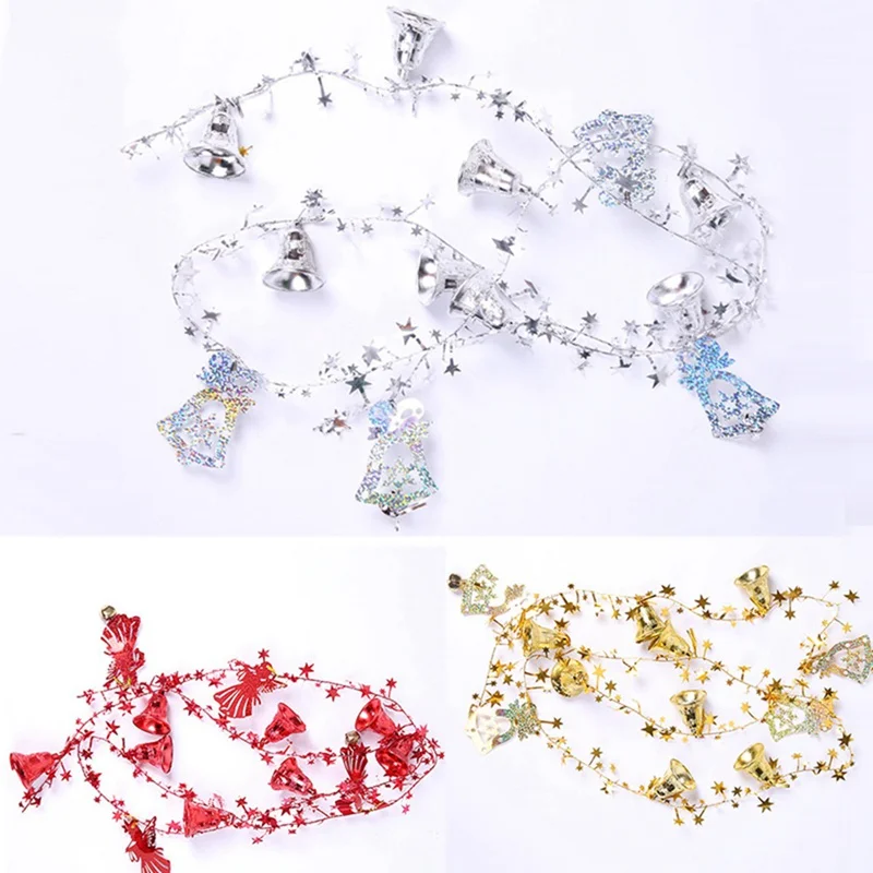 1PC Christmas Ornament Iron Jingle Bell Pendant Christmas Decoration For Home DIY Xmas Tree Pendant Decoracion