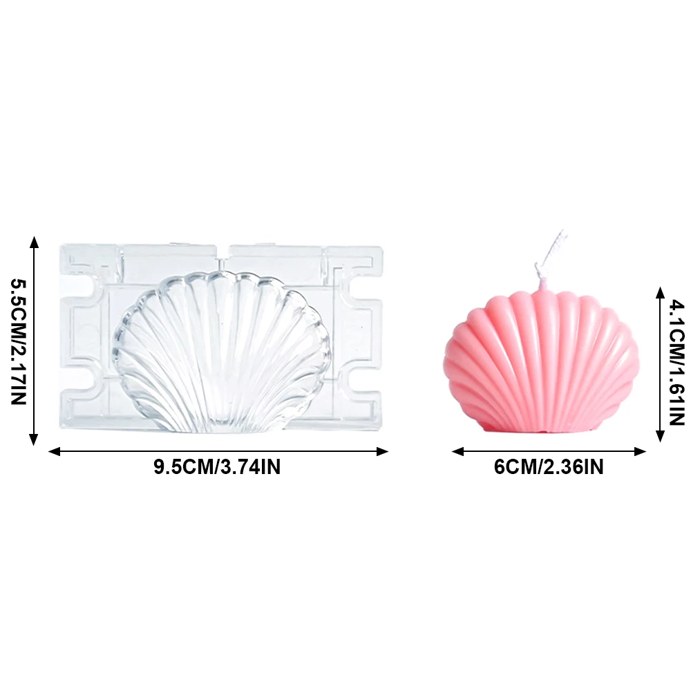 3D Seashell Candle Scented Mold Handmade 6 2.1