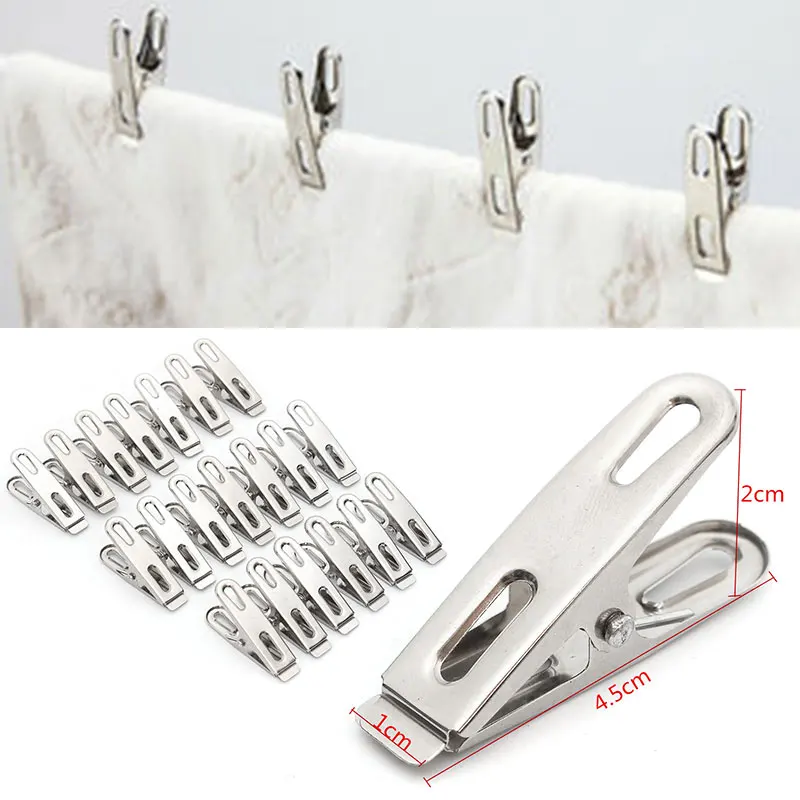 20X METALLO MOLLETTE DA BUCATO Grafette Clip Argento практичный антикоррозийный MOLLETTE DA BUCATO