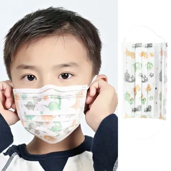 

50PCS Disposable Face Mask Children's Printed Disposable Masks Print Breathable Facemask Masker Cotton 3Ply Christmas halloween