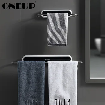 

ONEUP Portable Towel Racks Multifunction Shelves For Bathroom Kitchen Wall Foldable Towel Holder Bathroom Accessories Organizer