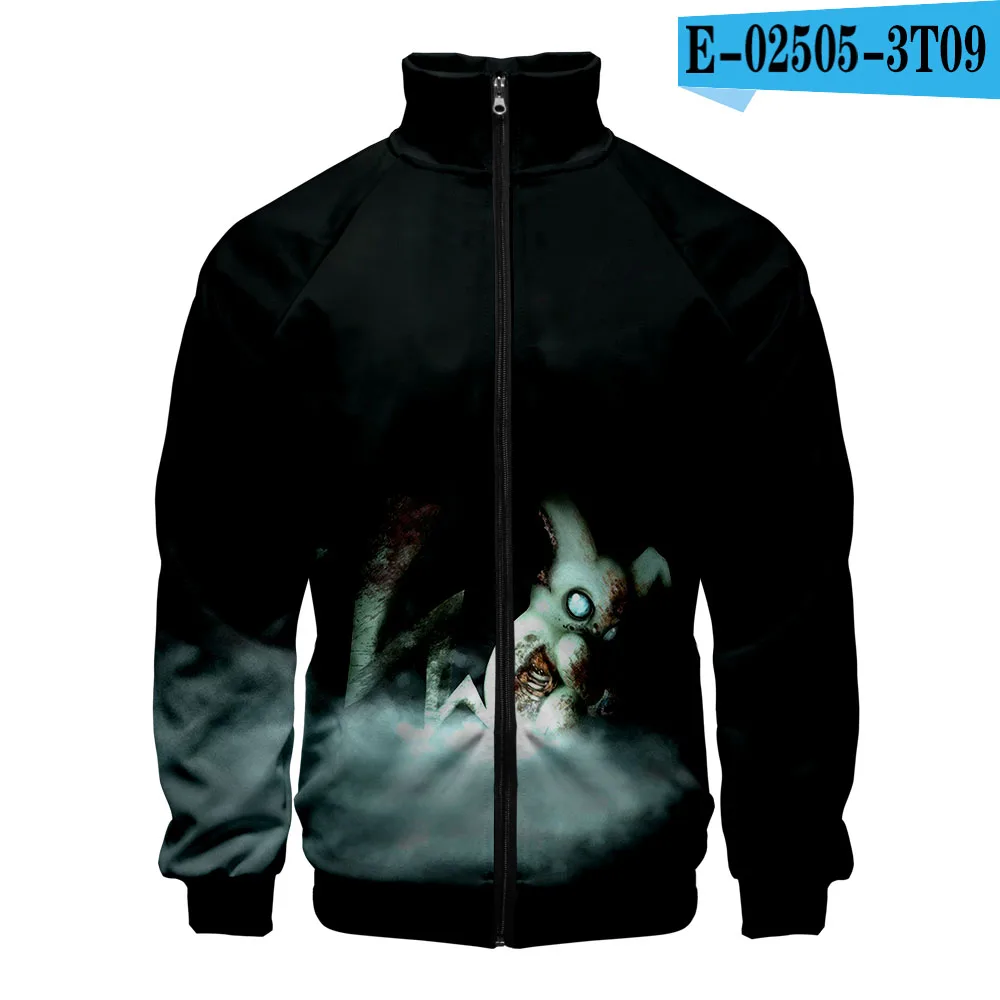 Pictured New style creepypasta 3D Printing Women and men Casual Clothes Hot Sale Slim warm and comfatable Spring zipper collar - Цвет: Pictured