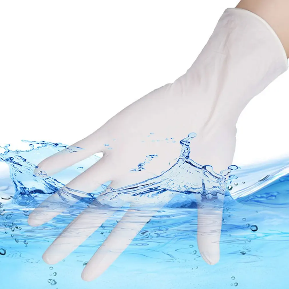 50 пар АА уровень одноразовые латексные перчатки Электронный Завод лабораторные перчатки одноразовые рабочие перчатки одноразовые латексные перчатки