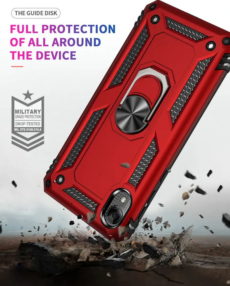 3D комбинированная Защита Чехол для Motorola Moto E6 для Motorola Moto E6 Plus E6s для Moto E Plus 6th Gen металлический чехол для телефона Cas