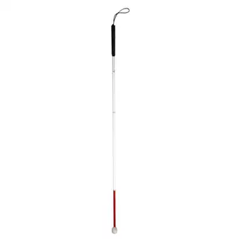 

White Head Angle 360 Rotating Wheel Blind Guide Cane Thickened Aluminum Alloy Folding Blind Guide Stick Guide Rod
