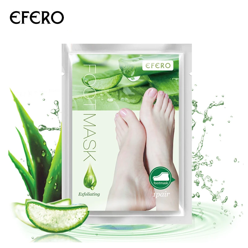Efero 1/2 шт отшелушивающая маска для ног педикюрные носки для ног маска для удаления омертвевшей кожи пятки маска для пилинга ступней для ног TSLM1