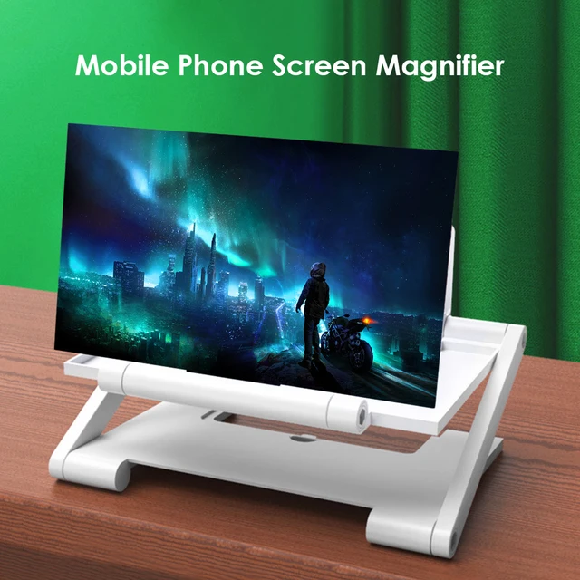 8 Inch Mobile Phone 3D Screen Amplifier Video Screen Magnifier Folding Enlarged Smartphone Movie Amplifying Projector Stand 2