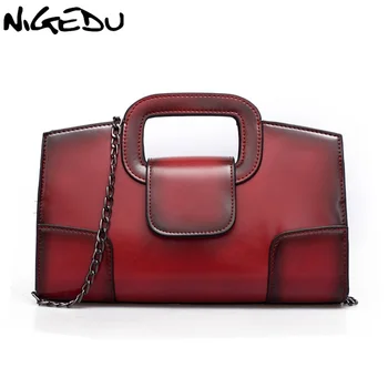 

NIGEDU Brand Retro Women handbags Chain Women Shoulder bag Ladies luxury Envelope evening bags Totes bolsa franja