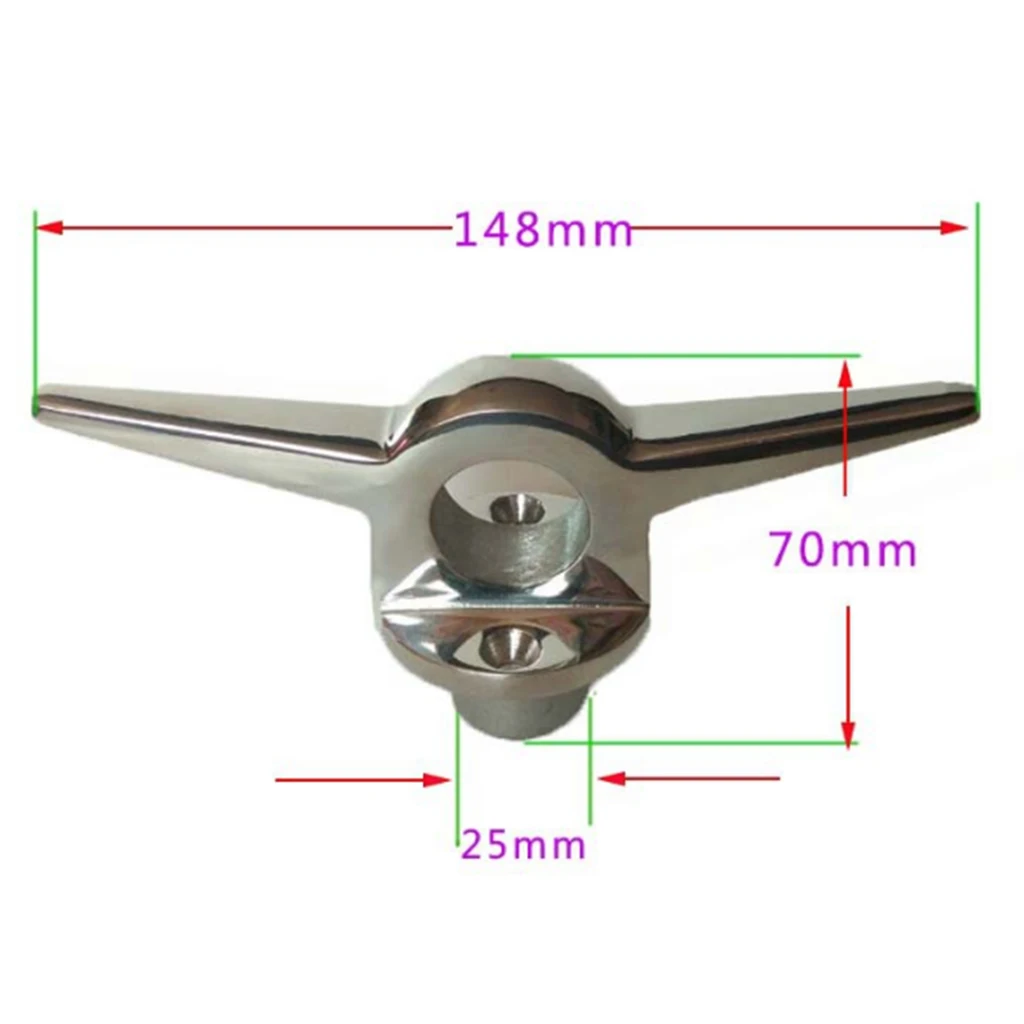 316 Stainless Steel Hardware Marine Boat Bow Eye Lift Ring Cleat 6 Inch