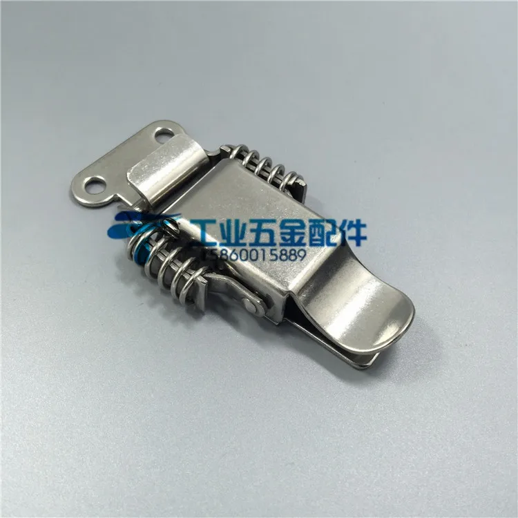 

304 stainless steel toolbox hardware industrial machinery equipment box cabinet bag double spring clasp lock buckle