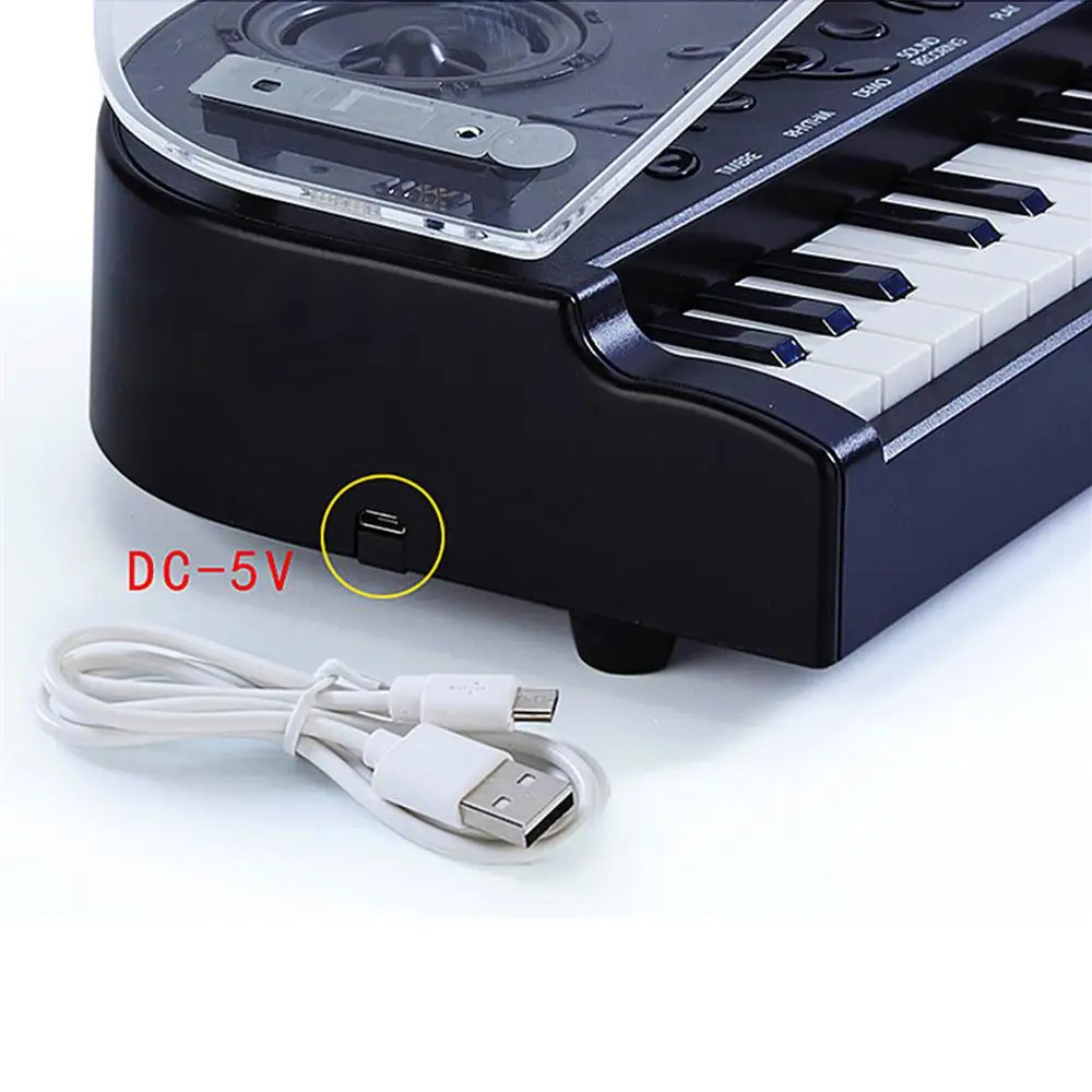 Rantion 31 Ключ Дети Bluetooth мини электронная клавиатура портативный мини Пианино музыкальный Интеллектуальный чувство ночного видения лампа игрушка подарок
