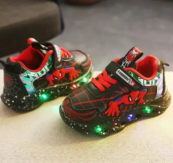 

kids shoes spiderman children boys led luminous girls Toddler sport sneakers baby children kids casual sneakers shoes