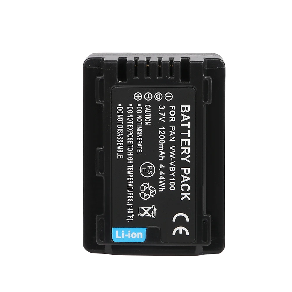 2 шт./партия 970 мА/ч, VW-VBY100 VBY100 Батарея для цифрового фотоаппарата Panasonic HC-V201 HC-V110 HC-V110GK HC-V110K HC-V110P HC-V130 HC-V160 камеры