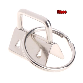 

10Pcs Key Fob Hardware 25mm keychain Split Ring For Wrist Wristlets Cotton Tail Clip