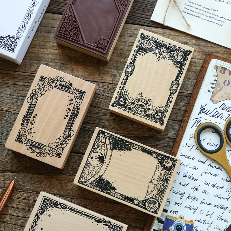 Ретро Винтаж Дерево очистить резиновый штамп для DIY скрапбукинга/фотоальбома