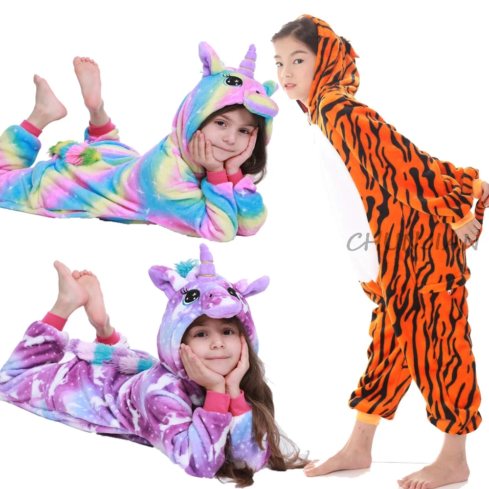 Boys Winter Warm Pajamas Kids Pyjama Licorne New Animal Costume Animal Pajama Girls Unicorn Rainbow Star Pijamas For 4-14Years Boys Winter Warm Pajamas Kids Pyjama Licorne New Animal Costume Animal Pajama Girls Unicorn Rainbow Star Pijamas For 4-14Years