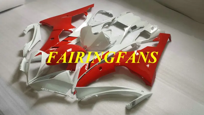 Инжекторный комплект для YAMAHA YZFR6 08 09, 10, 11, 12, 15 YZF R6 2008 2012 YZF600 красные, белые Обтекатели Кузов+ подарки YM10