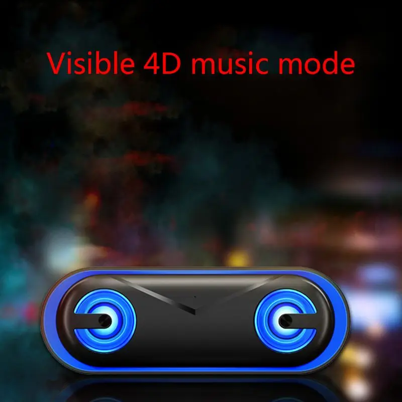Bluetooth динамик беспроводной стерео Бас Hifi динамик Поддержка TF карта USB светодиодный светильник