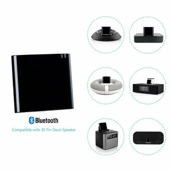

Music Receiver Audio Adapter Bluetooth 4.1 for Phone 30 Pin Dock Speaker