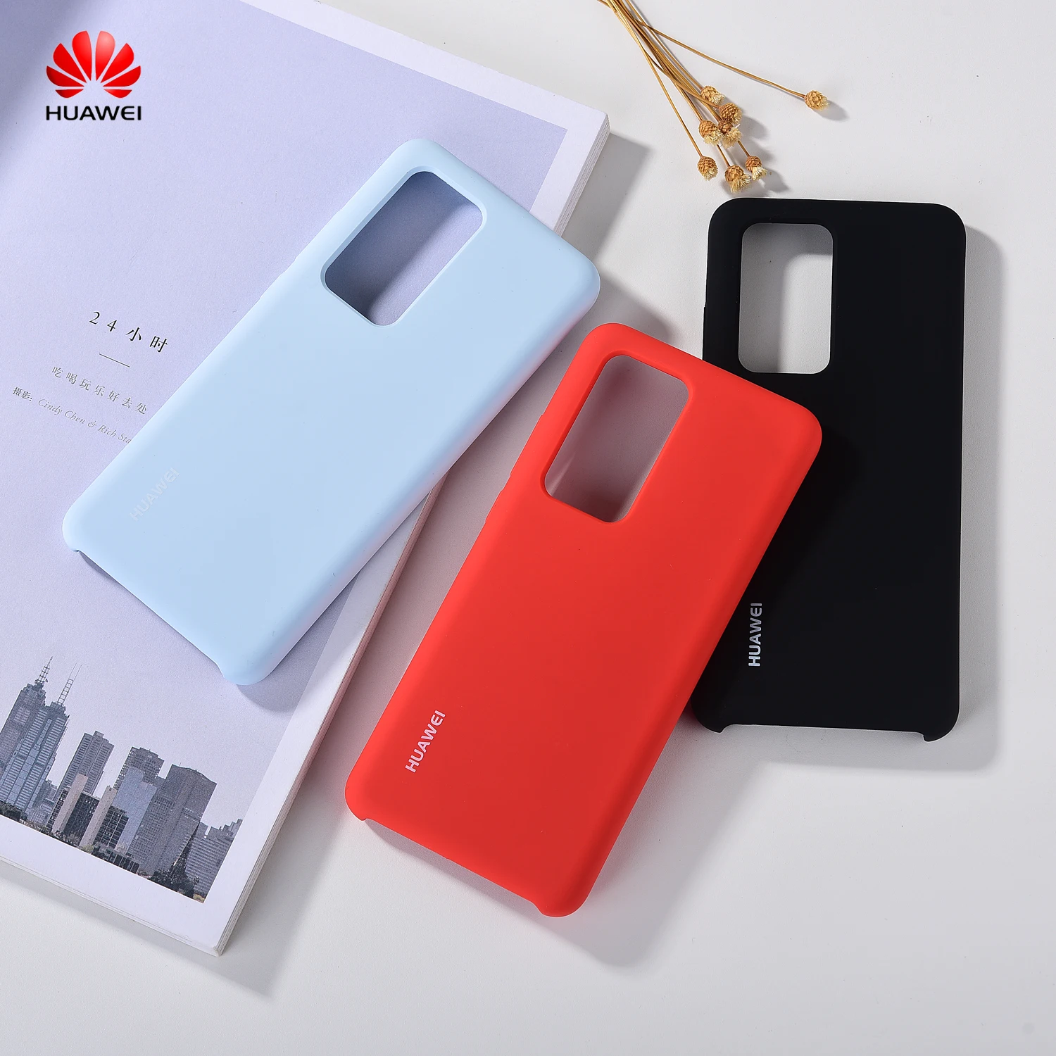Чехол для huawei P40/P40 Pro жидкий силиконовый защитный чехол телефона детская кожа