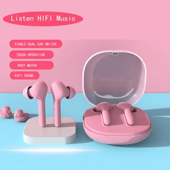 

TWS-K88 V5.0 Bluetooth Wireless Earphone Cute Kawaii Touch Operation IPX5 Waterproof Noise Reduction Headset for xiaomi HUAWEI
