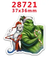 28721 30 шт. плоское украшение из смолы Рождество смолы pr28793 - Цвет: 28721