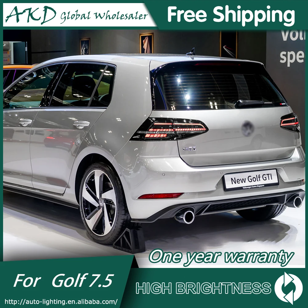 AKD автомобильный стильный задний светильник для VW Golf7 Golf 7,5 MK7.5- светодиодный задний фонарь DRL+ тормозной светильник багажника автомобильные аксессуары