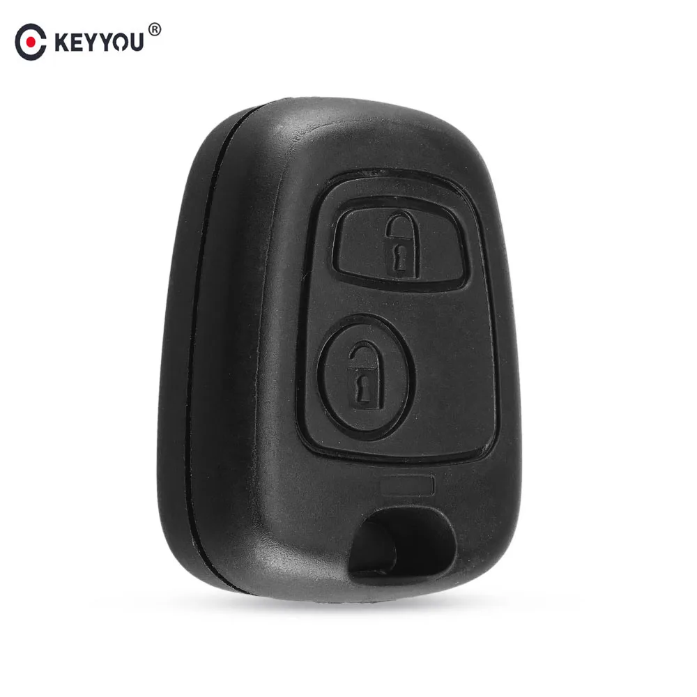 Корпус Ключа KEYYOU для Peugeot 107 207 307 407 406 806 Citroen C1 C2 C3 C4 C5 Picasso Berlingo Saxo 2 кнопки чехол