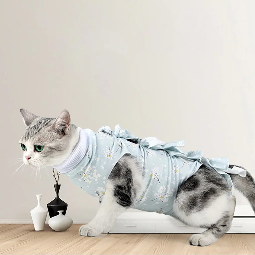 New New Soft Pet Cat Surgery Clothes Medical Pet Surgical Suit Cat Shirt Coat Vest