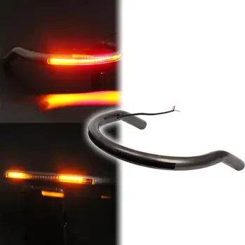 

Universal Fit Cafe Racer Rear Seat Frame Hoop Loop with LED Brake Turn Singal Light Taillight for Honda CB Yamaha XS