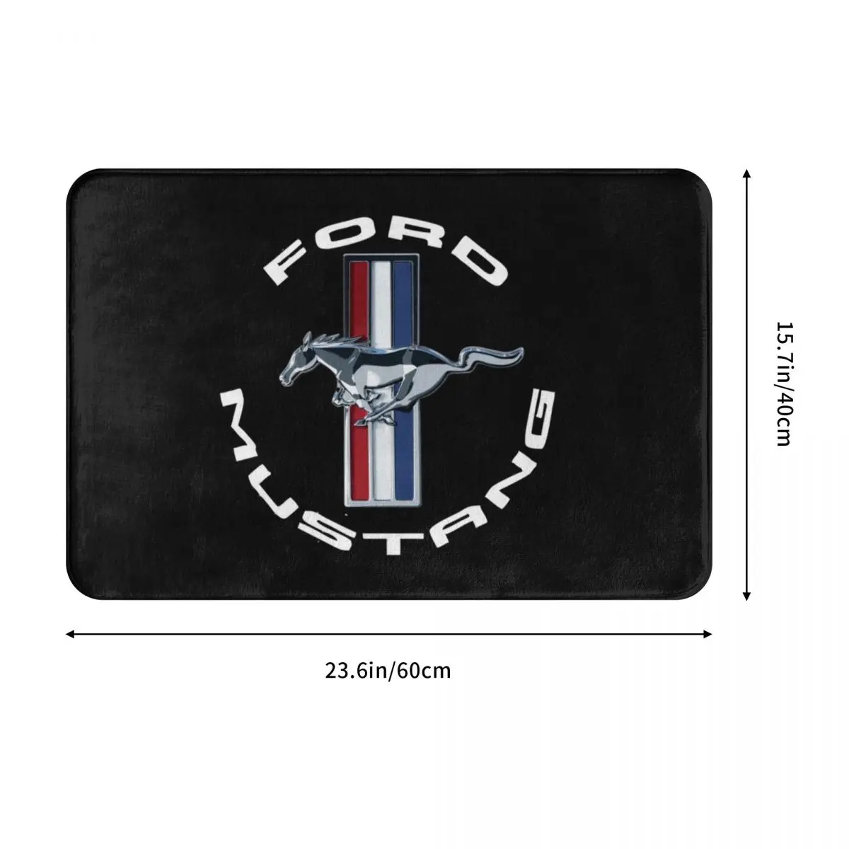 Ford Mustang Doormat Rug carpet Mat Footpad Polyester Anti-slip Cushion Entrance Kitchen Bedroom balcony toilet Living Room