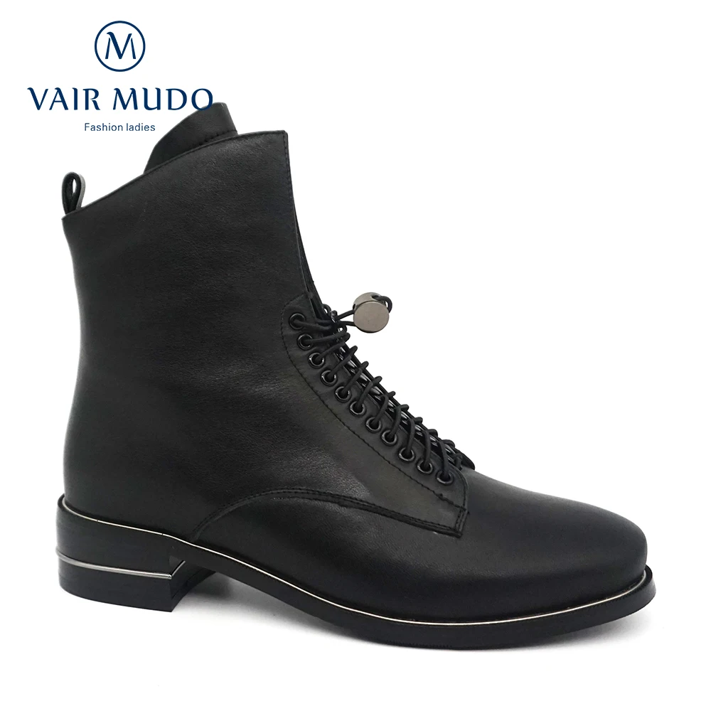

VAIR MUDO 2020 New Brand Ankle Boots Genuine Leather Fashion Women Boots Factory Sale high quality Shoes Women Autumn WinterDX37