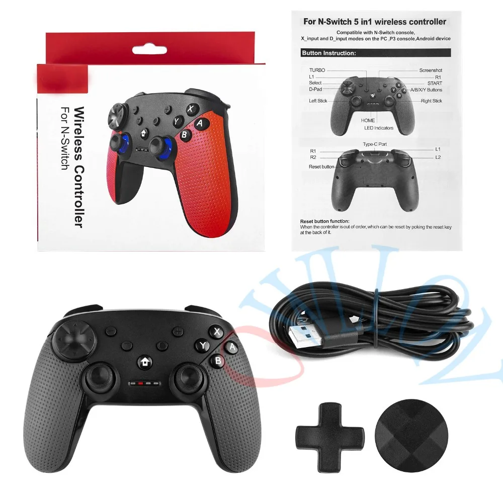 NS беспроводной Bluetooth игровой контроллер Джойстик для nintendo Switch Pro Консоль геймпад