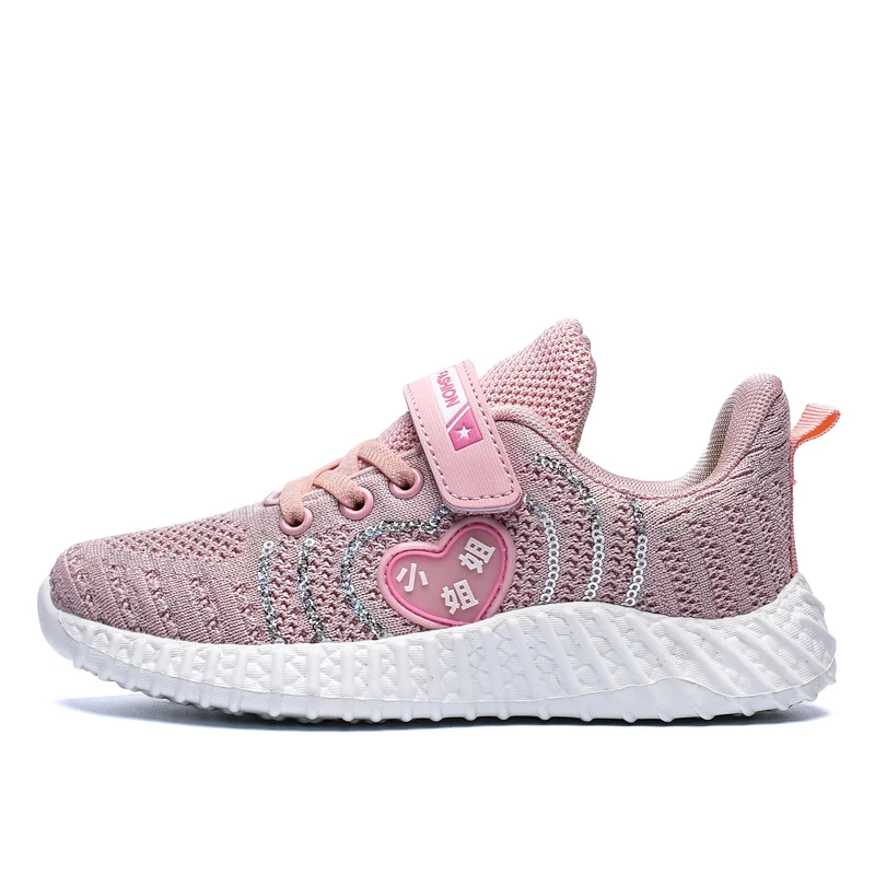 Pink NEXNan/сетчатые кроссовки для девочек; детская повседневная обувь; Детские кроссовки; спортивные кроссовки для бега; школьная обувь; tenis infantil menina - Цвет: Pink