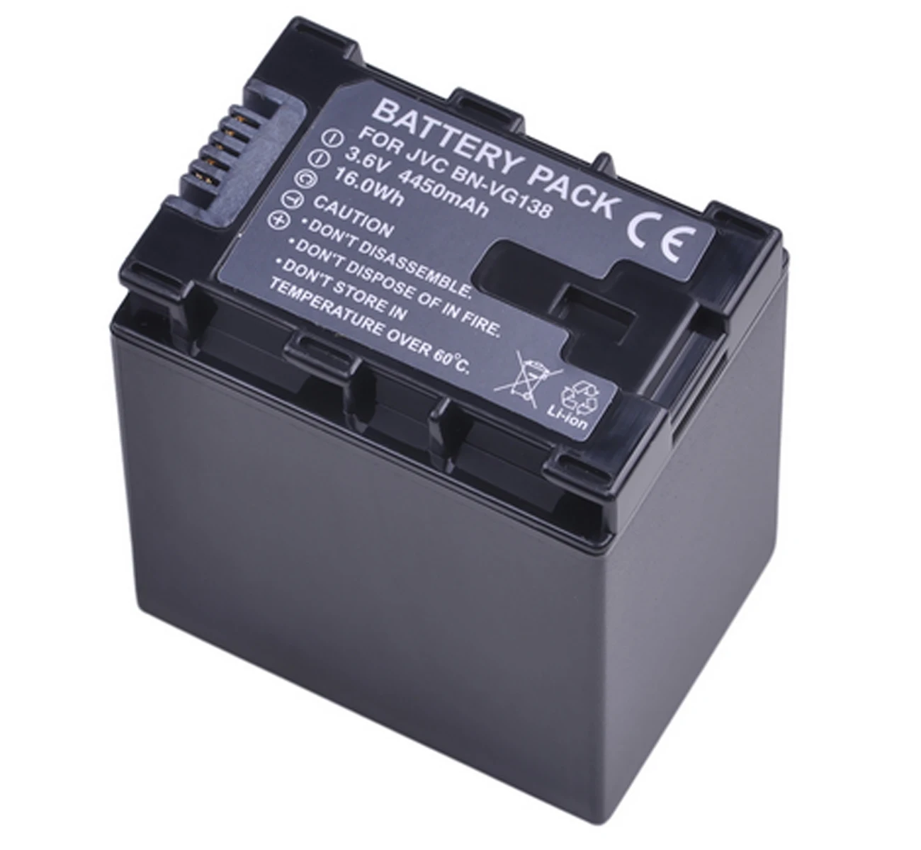 1x BN-VG138 Battery Батарейный блок для видеокамеры JVC Everio GZ-E200AU, GZ-E200RU, GZ-E300AU, GZ-E300BU, GZ-E300WU, GZ-E300RU, GZ-E505BU, GZ-E505BUSM - Цвет: 1x BN-VG138 Battery