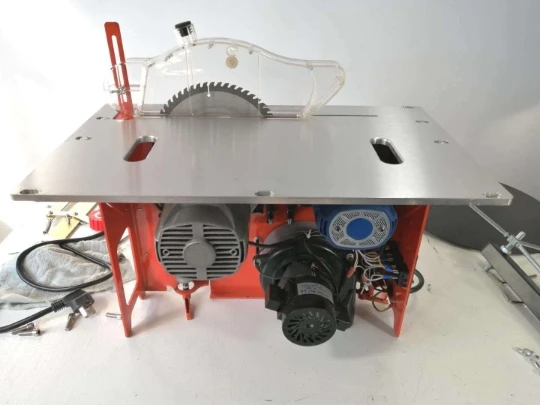 Woodworking table saw power tools decoration multifunctional saw table son-mother dust-free saw double saw 2