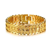 Мужские браслеты, шикарные ювелирные изделия, золотой браслет, роскошные мужские модные ручные цепочки, простой подарок, панк