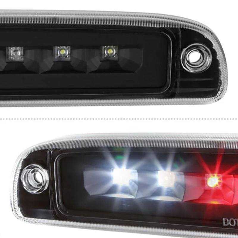 Для 97-07 Dodge Dakota 3Rd задний тормозной светильник грузовой черный корпус дымовые линзы
