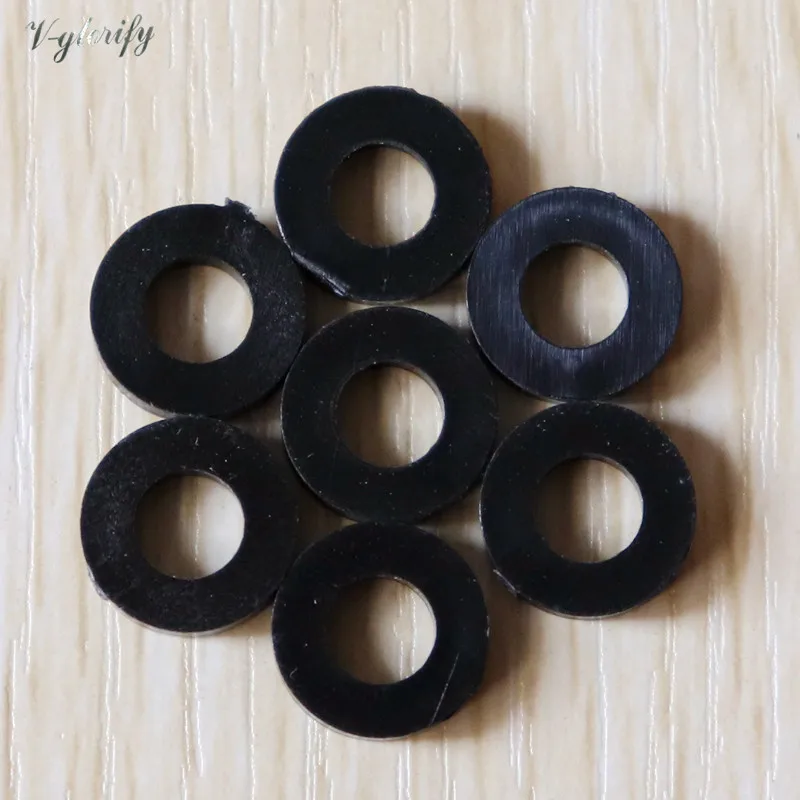 Nylon Washer for Drum Screw Drum Lug 100pc 50pc White Black Color Nylon Flat Wahser M6*13mmlength*3mm Thickness Heavy Product