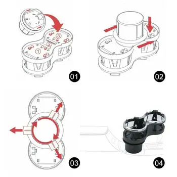 

Universal Cup Holder​ Car Double Hole Car Drink Holders High Quality Brand New