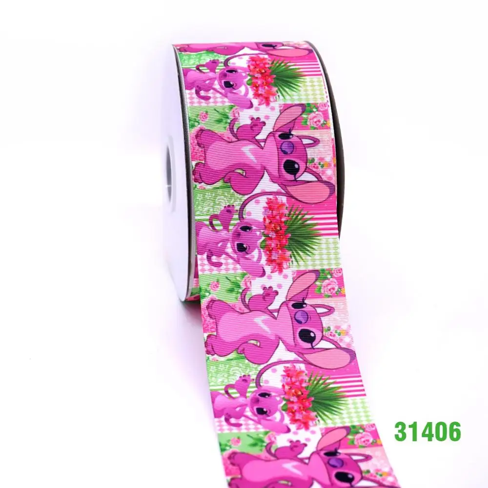 31406 50 ярдов мультфильм напечатанный grosgrain ленты 30885 - Цвет: 31406